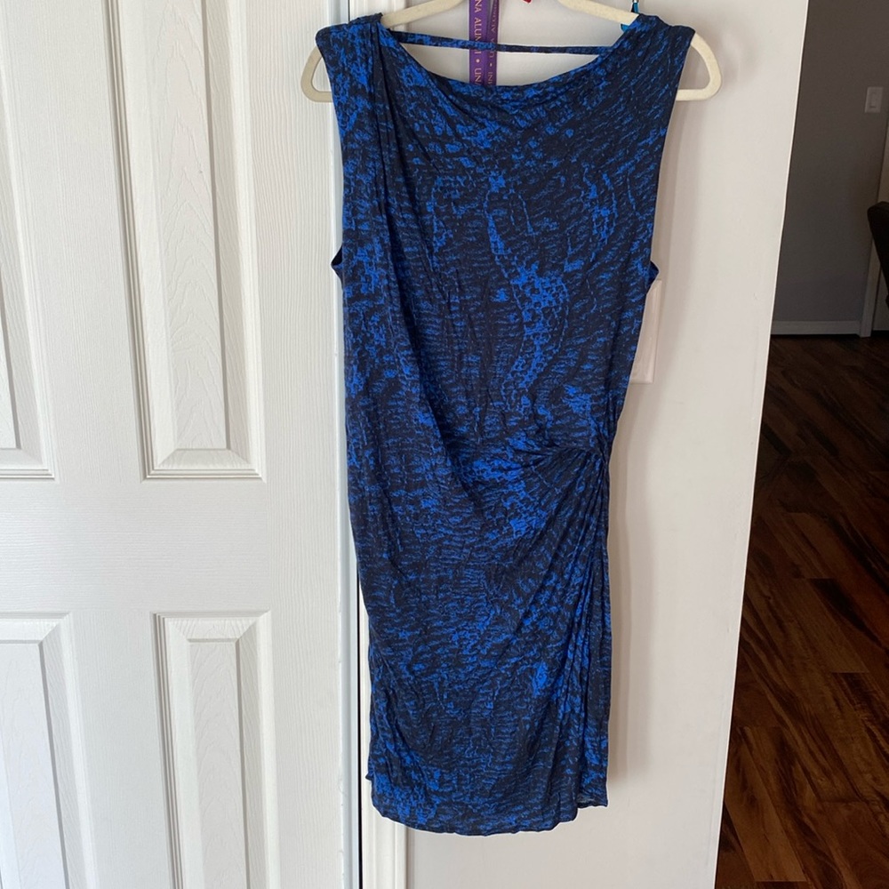 Helmut Lang Sz L drape back dress